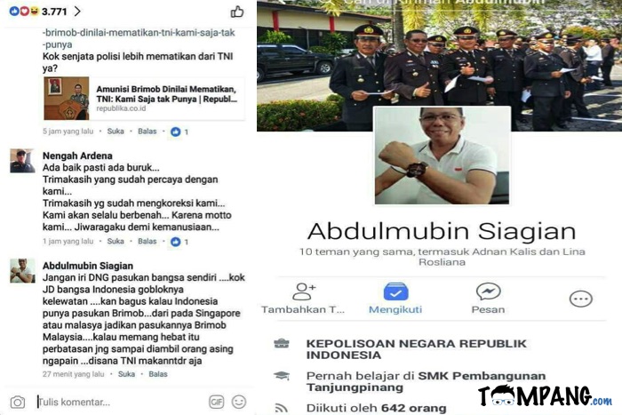 Perwira Polisi Abdul Mubin Siagian Menghina TNI di Perbatasan, Kerjanya TNI Cuma Makan Tidur Saja