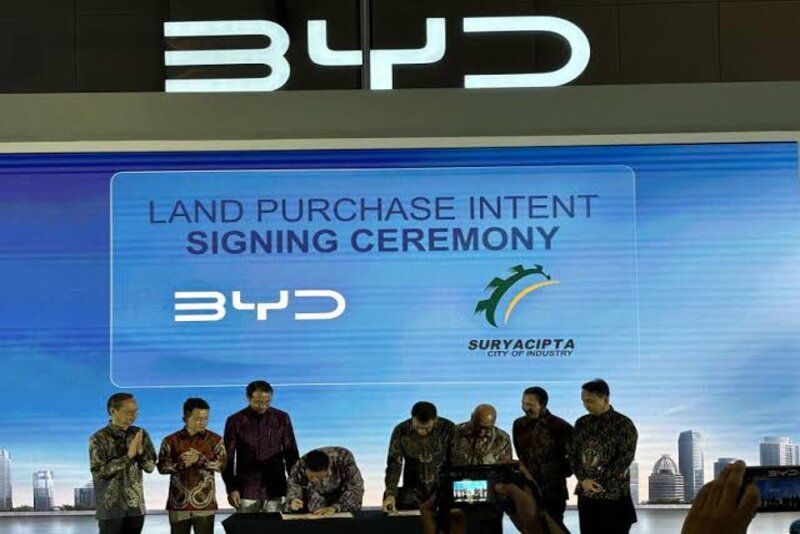 BYD Rencanakan Pembangunan Pabrik Mobil Listrik di Subang Indonesia