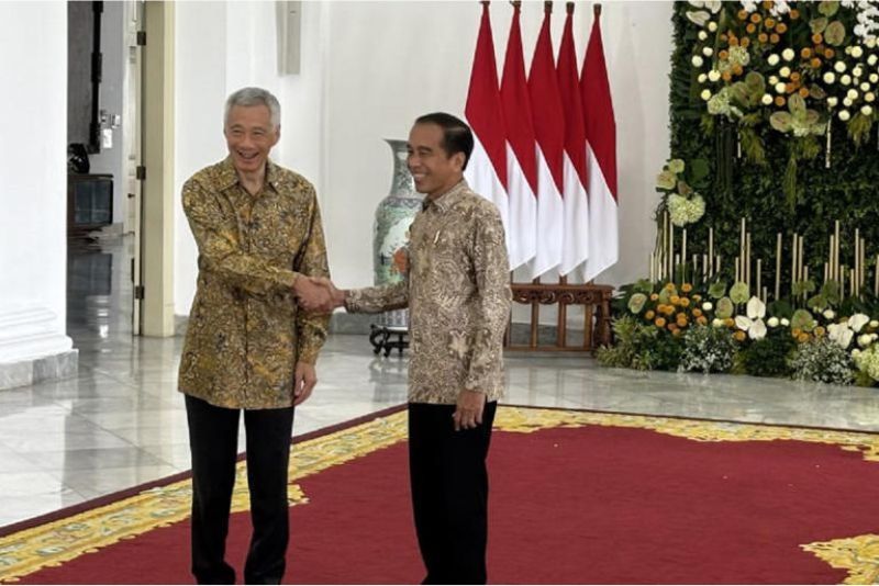 PM Singapura Temui Presiden Jokowi di Istana Bogor