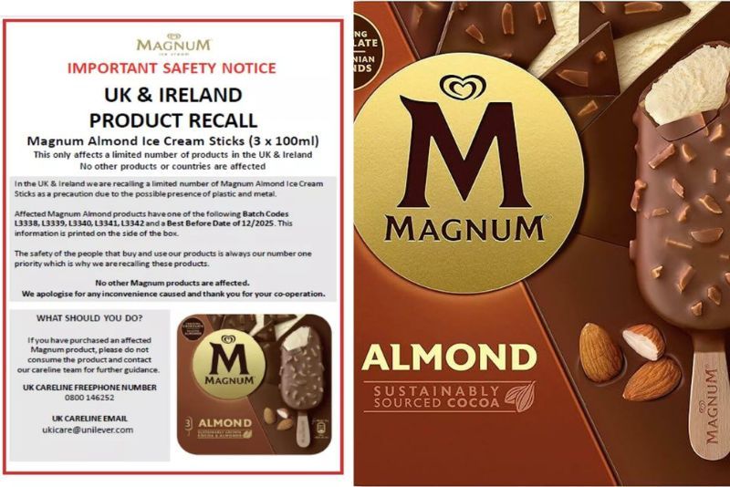 Unilever Tarik Es Krim Magnum Almond di Inggris
