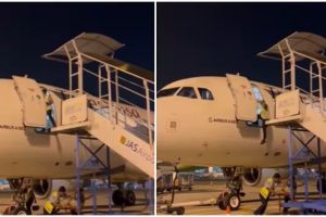 Gara-Gara Miskomunikasi, Petugas PT JAS Jatuh dari Pintu Pesawat di Bandara Soekarno-Hatta