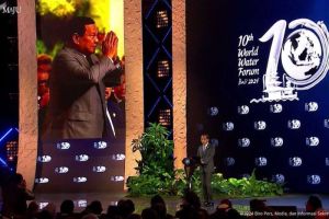 Prabowo Dikenalkan Sama Jokowi di WWF Bali sebagai Presiden Terpilih