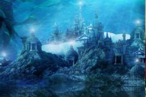 ilustrasi kota Atlantis