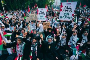 Aksi Bela Palestina "All Eyes On Rafah" Kembali Digelar di Kedubes AS