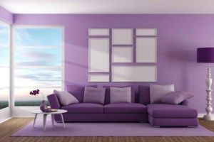 Cat Rumah Warna Lavender