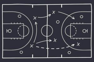 Basketball Strategy Drawing