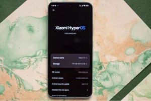 Ilustrasi HP Xiaomi yang mengadopsi sistem antarmuka HyperOS