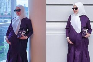 Syahrini Makin Cetar dan Cantik Menawan di Usia Kehamilan 8 Bulan