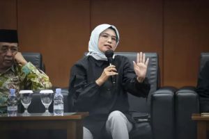 Politikus PKB Ning Eem Marhamah Zulfa Hiz dalam Diskusi Mingguan MPR bertajuk UU Ormas dan UU Parpol, Bisakah Saling Mengintervensi? di Kompleks Parlemen, Senayan, Jakarta, Senin (12/8/2024)