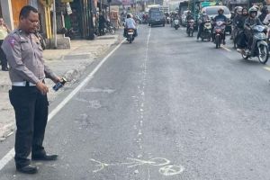 Lokasi tewasnya pelajar usai terlindas truk