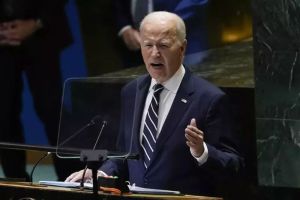 Presiden AS Joe Biden menyampaikan pidato di hadapan para pemimpin dunia di PBB untuk terakhir kalinya berupaya meredakan ketegangan di Timur Tengah