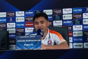 Asnawi Mangkualam kecewa kepada Bobotoh usai laga Persib Bandung vs Port FC