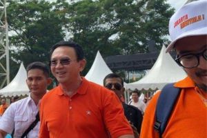 Ahok Hadiri Kampanye Akbar Pramono-Rano di Stadion Madya GBK