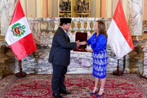 Prabowo Terima Penghargaan dari Peru, El Sol del Perú