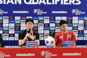 Hajime Moriyasu menanggapi kemungkinan Timnas Indonesia turunkan delapan pemain keturunan lawan Timnas Jepang