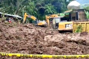 Pencarian korban longsor di Karo, Sumatera Utara