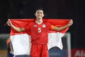 Rizky Ridho kala membela Timnas Indonesia