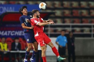 Suasana laga Timnas Thailand vs Lebanon di FIFA Matchday