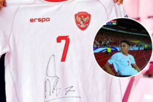 Bantu Sesama! Jersey Selebrasi Iconic Marselino Ferdinan Dilelang untuk Kegiatan Amal