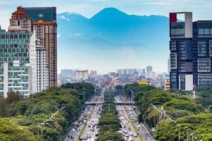 Pemandangan Gunung Gede Terlihat Jelas Kualitas Udara Jakarta Membaik?