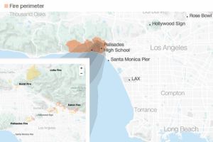 Memvisualisasikan Kebakaran Hutan di Los Angeles dalam Peta dan Grafik