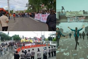 Demo Indonesia Gelap di Bengkulu, Massa Aksi Putar Lagu 'Bayar Bayar Bayar' yang Viral Sindir Polisi