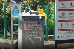 Miris, Keran Air Siap Minum Malah Jadi Tempat Sampah