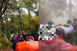 Pendaki Berbobot 100 Kg Jatuh di Gunung Lawu Ditandu 20 Relawan Bergantian