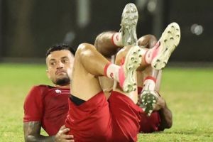 Stefano Lilipaly kala bela Timnas Indonesia