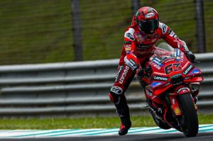 Francesco Bagnaia saat Shakedown Test di Sirkuit Sepang, Malaysia, untuk MotoGP 2025(Dok. Ducati)