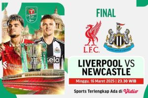 Final Carabao Cup 2024/25: Liverpool vs Newcastle, Duel Sengit di Wembley!