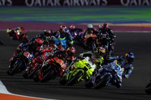 Fabio Di Giannantonio saat berlaga pada MotoGP Qatar 2025(GORINI_LUCA)