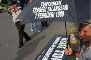 Potret Aksi Solidaritas Untuk Menuntaskan Tragedi Talangsari 1989