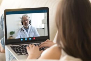 ilustrasi telemedicine, konsultasi dokter jarak jauh