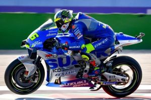 Joan Mir saat berlaga di MotoGP Emilia Romagna(@joanmir36official)