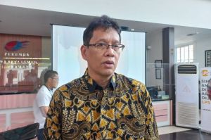 Ketua Dewan Komisioner LPS Purbaya Yudhi Sadewa saat ditemui di Indramayu, Jawa Barat, Rabu (25/10/2023)(KOMPAS.com/ AGUSTINUS RANGGA RESPATI)