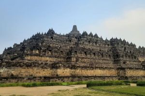 Suasana Candi Borobudur yang terletak di Magelang, Jawa Tengah.(KOMPAS.com/ERWIN HUTAPEA)