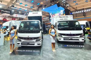 Mitsubishi Fuso eCanter GIIAS 2024(KOMPAS.com/STANLY RAVEL)