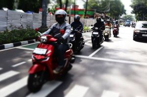 ilustrasi berkendara saat menyalip(Dok. Wahana Honda)