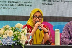 Presiden Direktur XL Axiata Dian Siswarini menjamin bahwa merger XL Axiata dan Smartfren akan berdampak positif pada pelanggan. (KOMPAS.com/YUDHA PRATOMO)