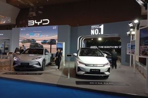 BYD di PEVS 2025(KOMPAS.com/Ruly Kurniawan)