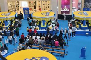 BCA Tiket.com Travel Fair 2025 digelar 2-4 Mei 2025 di Main Atrium, Gandaria City, Jakarta Selatan, Jumat (2/5/2025). (Kompas.com/ Suci Wulandari Putri)