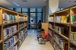 Perpustakaan HB Jassin buka sampai malam di akhir pekan(KOMPAS.com/Lidia Pratama Febrian )