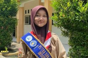 Maulida Az Zahra siswa kelas XII jurusan MIPA di Madrasah Aliyah Negeri (MAN) 1 Brebes, Jawa Tengah diterima di 4 universitas di Amerika Serikat. (Dok. MAN 1 Brebes)(Kompas.com/ Tresno Setiadi)