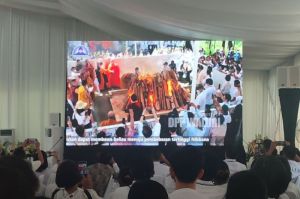 Kremasi jenazah Murdaya Widyawimarta Poo di Bukit Dagi disiarkan secara langsung, Rabu (7/5/2025).(KOMPAS.com/Egadia Birru)