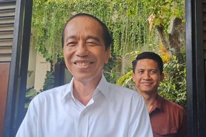 Jokowi ditemui di rumahnya di Solo, Rabu (7/5/2025).(KOMPAS.COM/Fristin Intan Sulistyowati)