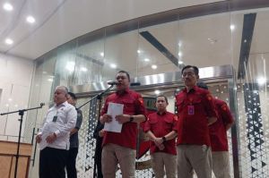 Direktur Penyidikan Jaksa Agung Muda Tindak Pidana Khusus Kejagung Abdul Qohar dalam konferensi pers di Lobi Gedung Bundar Jampidsus Kejaksaan Agung, Jakarta, Rabu (7/52025). ()