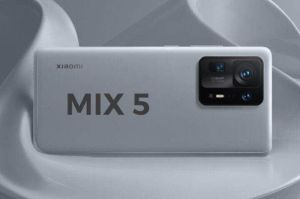 Ilustrasi desain bodi belakang handphone Xiaomi Mix 5. Perangkat ini disebut akan membawa teknologi kamera di bawah layar atau under display camera (UDC), sama seperti pendahulunya, Xiaomi Mix 4.