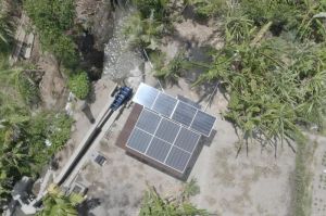 Pembangkit listrik tenaga surya (PLTS) berkapasitas 21 kWp dan mikrohidro di Desa Uma Palak Lestari, Kelurahan Peguyangan, Denpasar Utara, Bali, bantu petani menggarap lahan pertaniannya