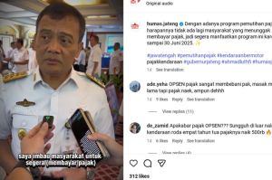 Gubernur Jawa Tengah imbau masyarakat manfaatkan program pemutihan pajak kendaraan di Jateng.(Tangkapan layar)